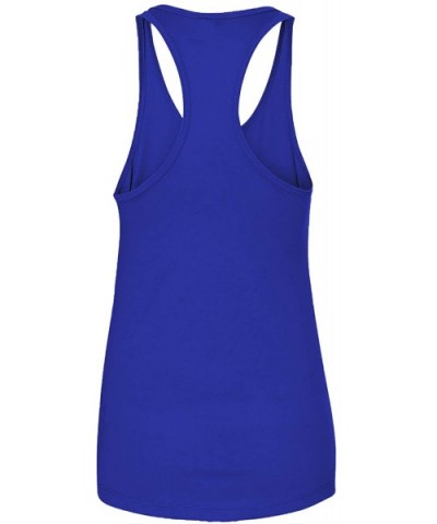 Ladies Tank Top - Royal Blue - CN18WH0HZRN $31.47 Tops