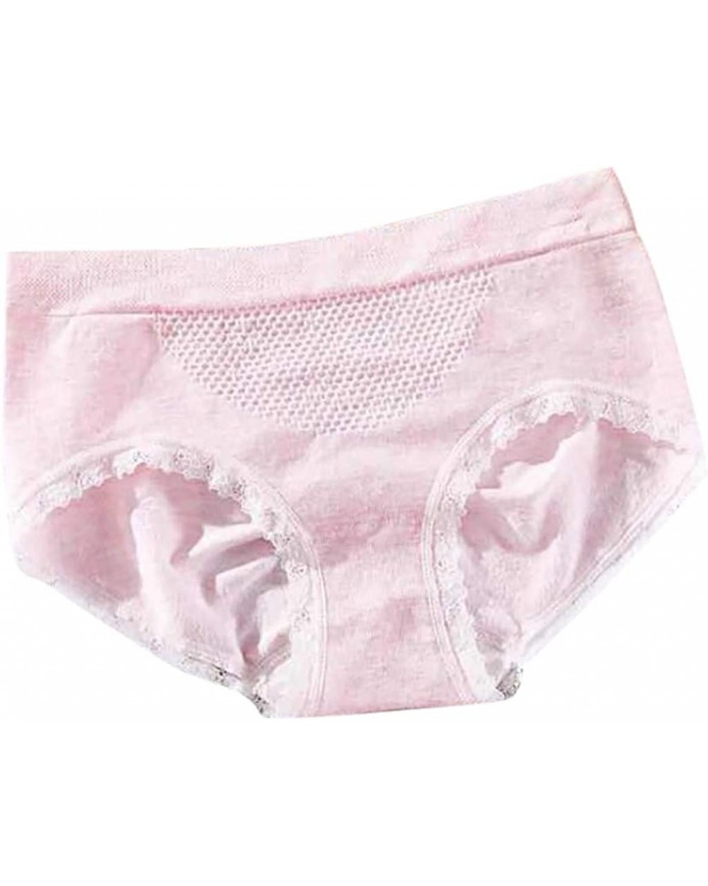 Womens Lace Underwear Cheeky Sexy Panties Seamless Lingerie Bikini - Pink - C8199SECYUR $12.33 Panties