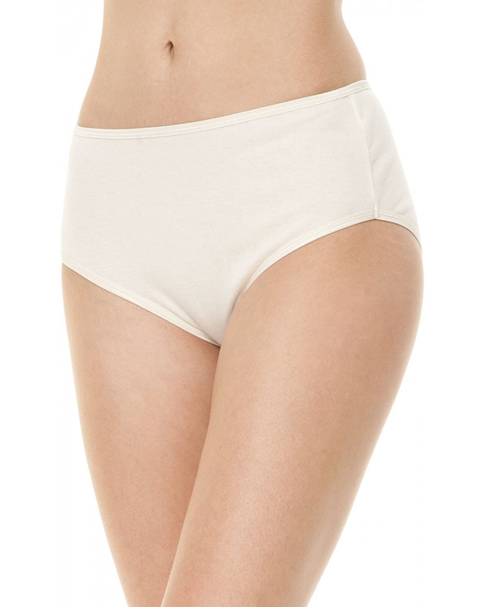 Women's 100% Organic Cotton Full Brief - Natural - CE12ENLCWZT $76.88 Panties