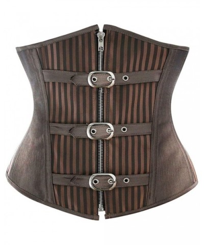 Women's&Lady's Fashion Underbust Waist Training Steel Boned Goth Steampunk Corset Overbust Bustiers Tops - CI18L4ZZRO6 $50.65...