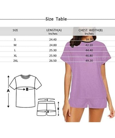 YesCustom Custom Face Women's Short Pajama Set - Design7 - CR190MN2W2E $73.48 Sets