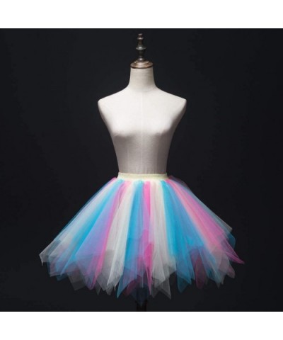 Women's Tutu Christmas Tulle Skirt 50s Vintage Ballet Bubble Dance Skirts - Beige a - C31942D5CHO $25.44 Bottoms