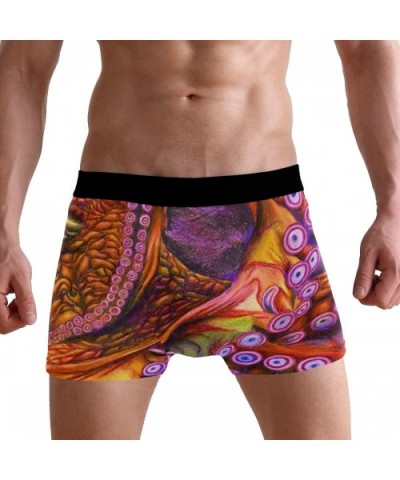 Meddle Not In The Affairs Of Dragons Mens Boxer Briefs Underwear Breathable Stretch Boxer Trunk with Pouch - Octopus in the O...