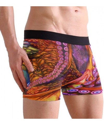 Meddle Not In The Affairs Of Dragons Mens Boxer Briefs Underwear Breathable Stretch Boxer Trunk with Pouch - Octopus in the O...