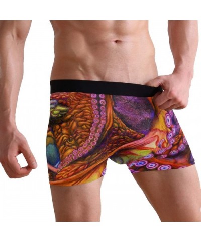 Meddle Not In The Affairs Of Dragons Mens Boxer Briefs Underwear Breathable Stretch Boxer Trunk with Pouch - Octopus in the O...