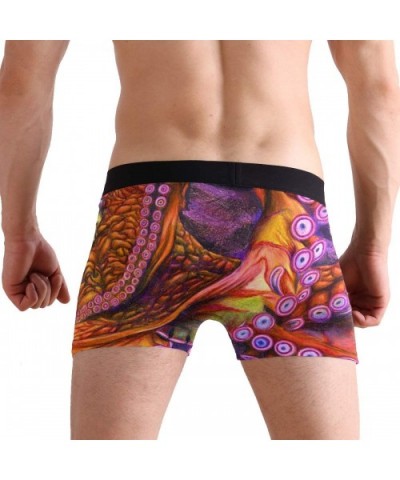 Meddle Not In The Affairs Of Dragons Mens Boxer Briefs Underwear Breathable Stretch Boxer Trunk with Pouch - Octopus in the O...