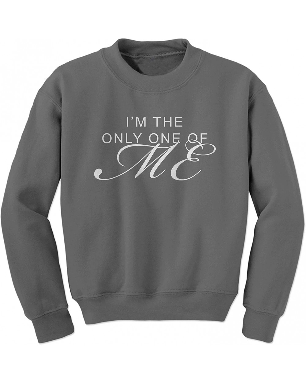 Only One of Me Swift Crewneck Sweatshirt - Charcoal Grey - CA18S9H9REQ $40.40 Camisoles & Tanks