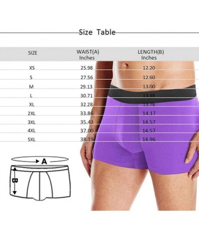 Personalized Face Man Boxer Briefs with Arms Hug on Black Gradient Background - Color12 - CS190KYXRCA $38.49 Boxer Briefs