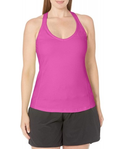 Women's Brushed Cotton Jersey Long Sleeve Top - Cranberry - CW12EYNN8UT $40.49 Tops
