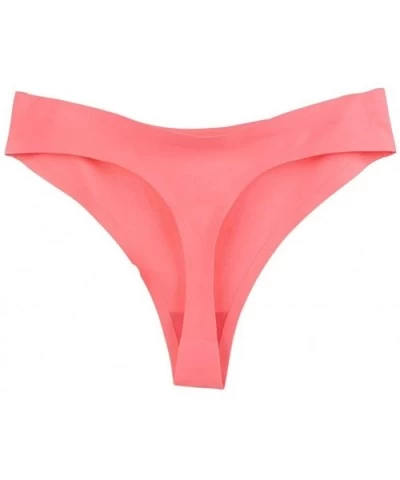 Woman Underwear Panties Plus Size Ladies Briefs G-String Thongs Lingerie Ice Silk Underwear - Red - CE19605QGRI $12.79 Access...