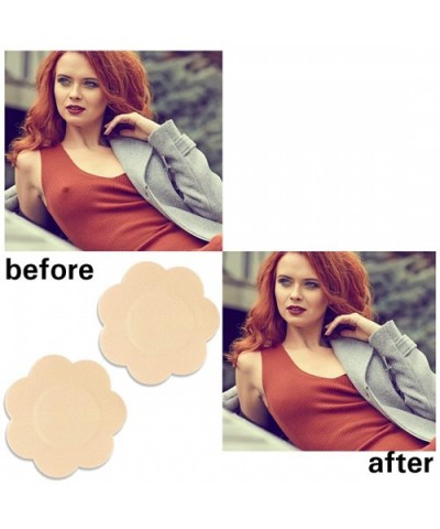 Disposable Petal Tops Adhesive Nipple Covers - 15 Pair - Beige - CM18GNGHM9O $37.95 Accessories