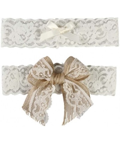 Country Romance Bridal Garter Set- Small- Ivory - CI11L7P3Y8J $32.78 Garters & Garter Belts