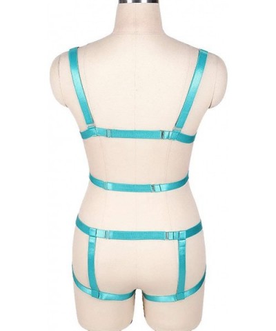 Full Body Harness Women Bra Lingerie Harness Bras Strappy Bralette for Women - Green-n0010 - CF18SL0NWKD $42.82 Bras