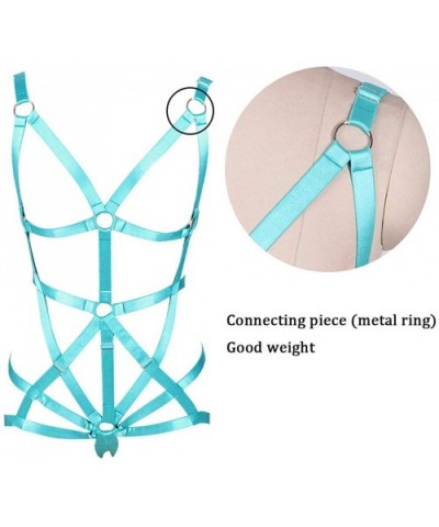 Full Body Harness Women Bra Lingerie Harness Bras Strappy Bralette for Women - Green-n0010 - CF18SL0NWKD $42.82 Bras