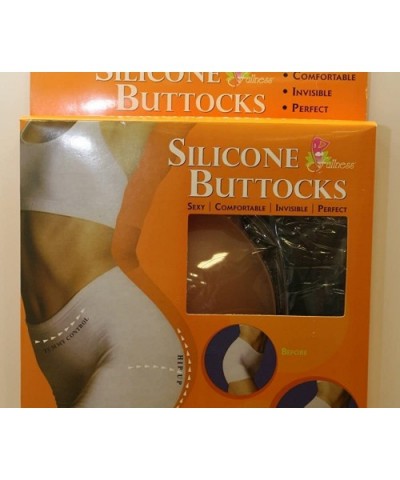 Butt Lifter Girdle Panty with Silicone Pads L Black - CE116CU3Q05 $55.00 Shapewear