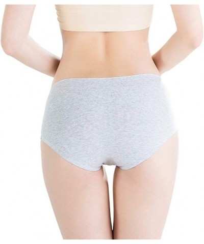 Ladies Underwear Cotton Seamless Panties for Women Mid-Rise Hipster- Women's Plus Briefs - White+black+complexion - C318S4X8K...