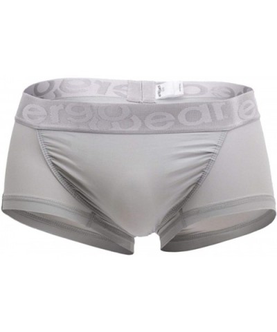 Mens Underwear Boxer Briefs Trunks - Silver_style_ew0841 - C618TY659S6 $62.61 Boxer Briefs