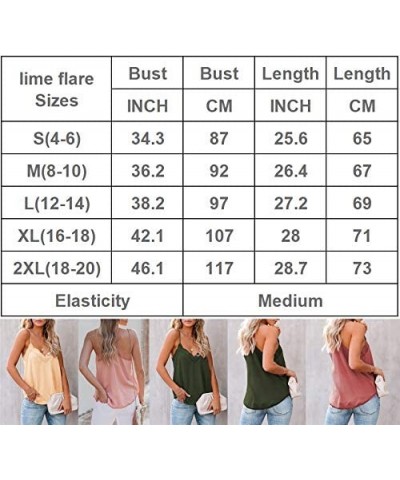 Women Sexy Fashion Cami Tank Tops Dressy Satin Camisoles - C Army Green Delicate Balance Lace - CZ196IXEE4C $27.28 Camisoles ...