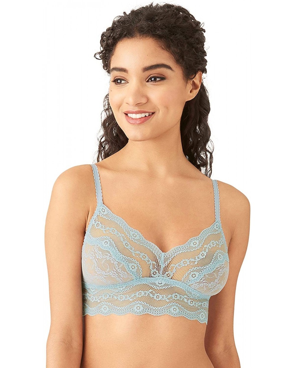 Women's Lace Kiss Bralette - Forget Me Not - CW12N5O9U1Z $27.72 Bras