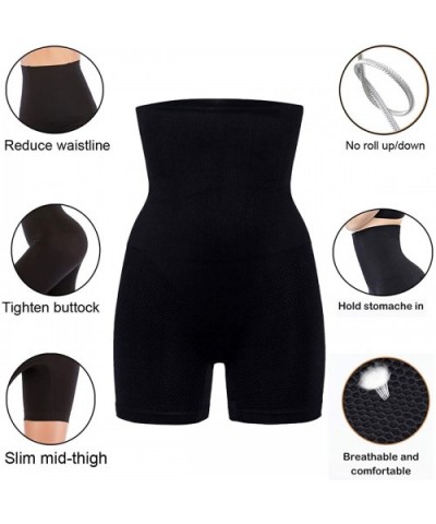 Women Butt Lifter Body Shaper Waist Trainer Tummy Control Panties High Waisted Boyshort - Black (Mid-thigh) - C018C4T07WK $19...