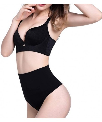 Women Body Shaper Butt Lifter High Waist Tummy Control Panties Seamless Thong Slim Waist Trainer - Black - CJ18UYAH6Y3 $17.29...