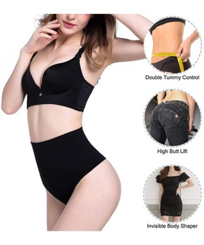 Women Body Shaper Butt Lifter High Waist Tummy Control Panties Seamless Thong Slim Waist Trainer - Black - CJ18UYAH6Y3 $17.29...