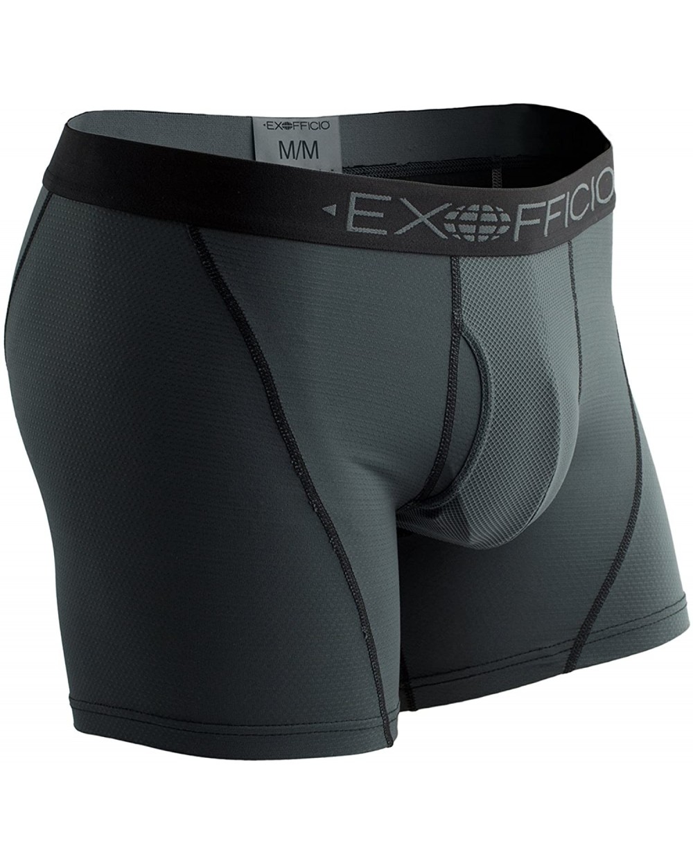 Men's Give-N-Go Sport Mesh 6" Boxer Brief - Phantom - C511NPCTQMP $42.77 Boxer Briefs