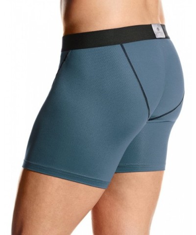 Men's Give-N-Go Sport Mesh 6" Boxer Brief - Phantom - C511NPCTQMP $42.77 Boxer Briefs