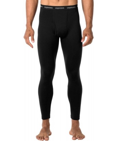 Men's Heavyweight Thermal Underwear Pants Fleece Lined Long Johns Leggings Base Layer Bottom M25 - Black - C918ED5SO9M $41.95...