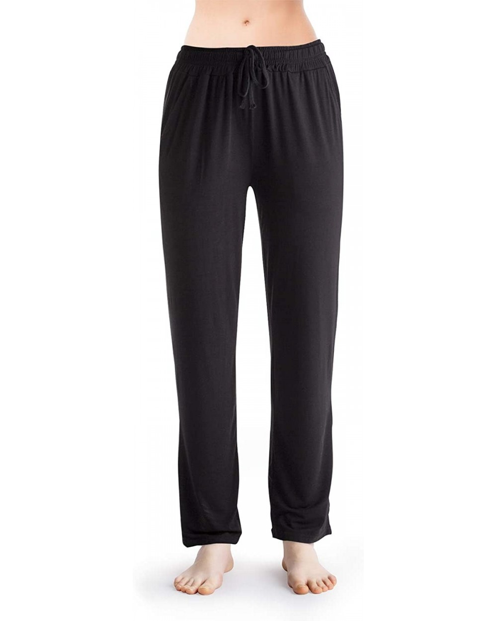 Women's Pajama Pants - Casual Madal Lounge Pants Yoga Pants Sleepwear Pants for Women - Black - CI18NW3LEWY $35.44 Bottoms