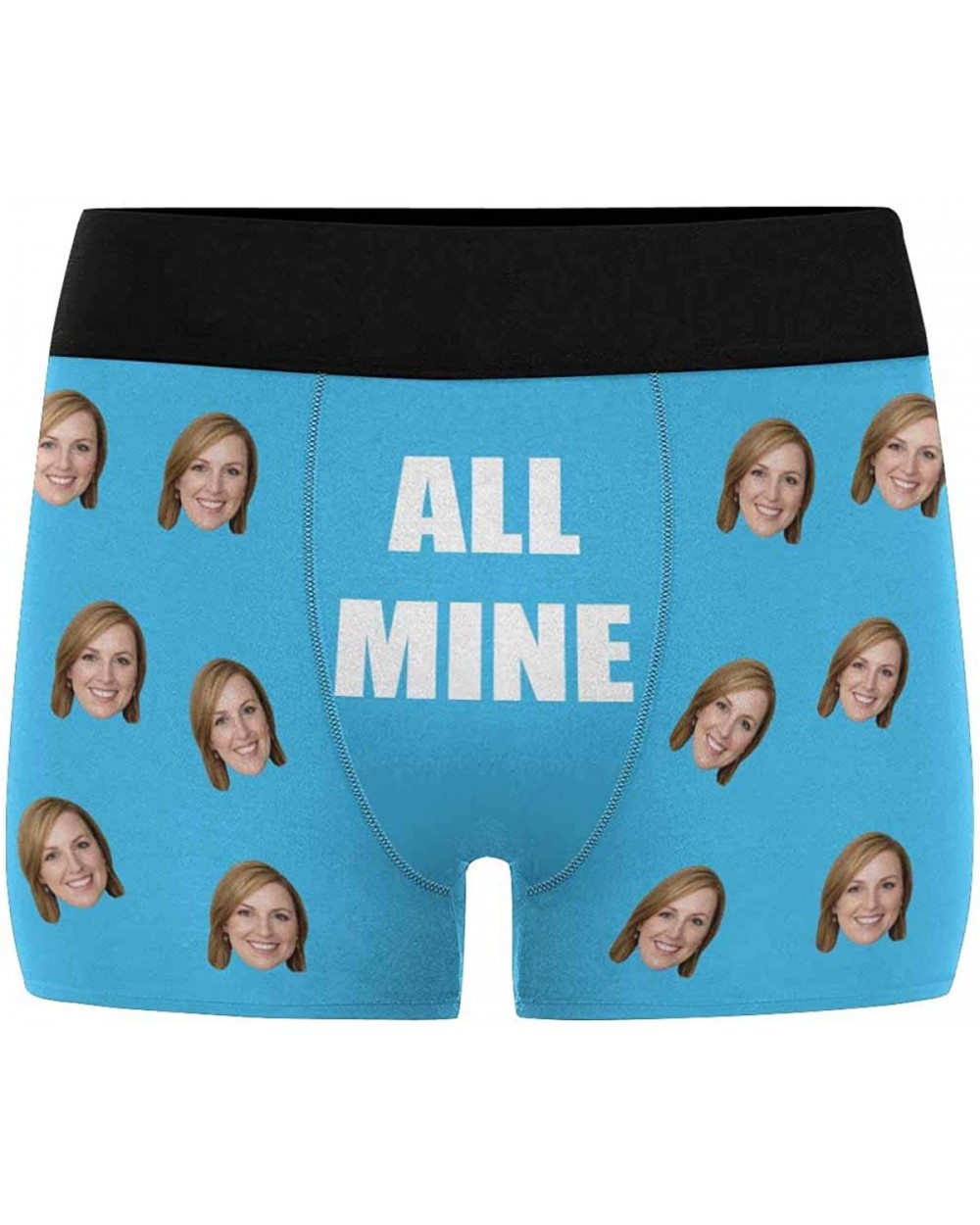 Personalized Mens Photo Boxer Briefs- Face on Novelty Shorts Underpants for Boyfriend Husband All Mine - Multi 13 - CJ1986Q05...