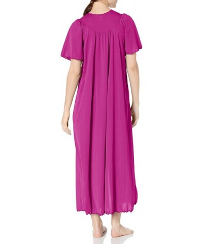 Women's Beloved 54 Inch Flutter Sleeve Long Peignoir Robe - Magenta - C311N01S98D $34.07 Robes