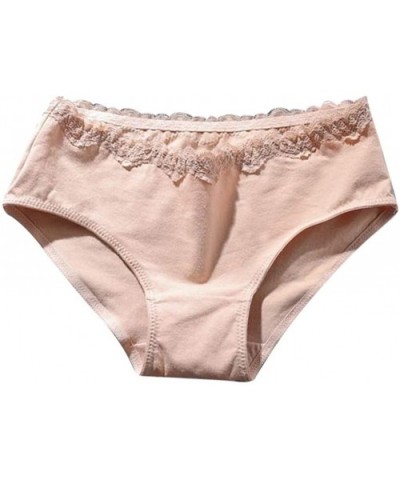 Women's Autumn Mid-Rise Solid Color Padded Seamless Trendy Set Underwear + Panties - Khaki - C518Q9TQ8DM $18.67 Accessories