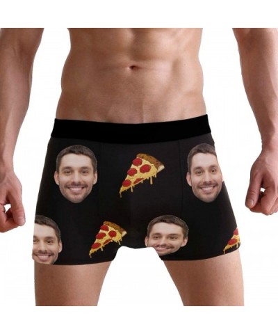 Custom USD Dollar Mens Boxer Briefs Funny Face Breathable Cotton Mens Underwear Short Leg Trunk - A009 - CI196D0LDDG $30.50 B...