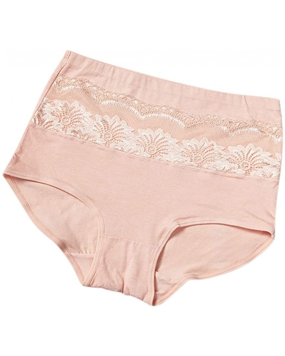 Sexy Fashion Women Fashion Lace Underwear High Waist Solid Underpants Pants (Coffee L) - CR1992R22QK $23.71 Bustiers & Corsets