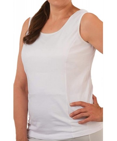 520 Women's Post-Op Mastectomy Camisole (Available in White or Black & Multiple Sizes) - White - C911JY321RL $73.99 Camisoles...