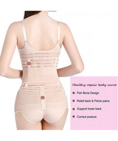 3 in 1 Postpartum Support Recovery Belly Wrap Waist/Pelvis Belt Body Shaper Postnatal Shapewear - CS18EY8W3WC $29.61 Shapewear