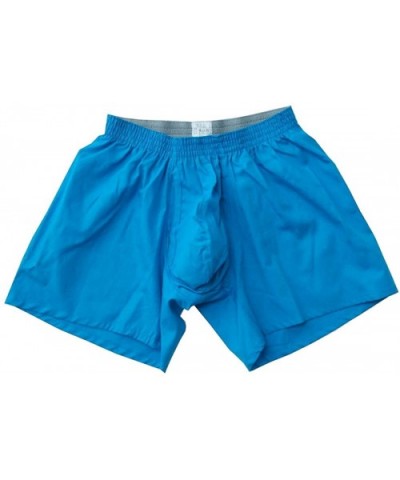 Men's 3D-Crotch Breathable/Comfortable Boxers - Bright Blue - CP112K07DRD $34.88 Boxers