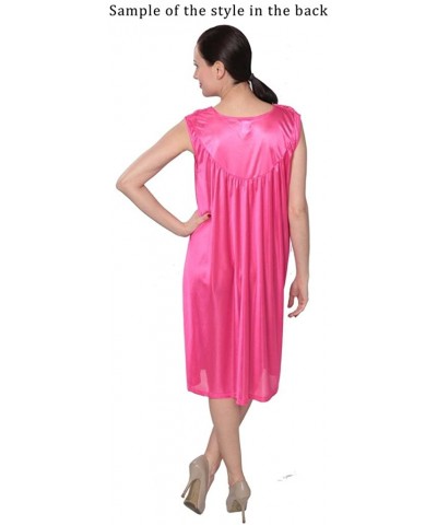 Women's Tricot Sleeveless Long Nightgown - F33_mint Green - CU1839CA3DL $23.75 Nightgowns & Sleepshirts