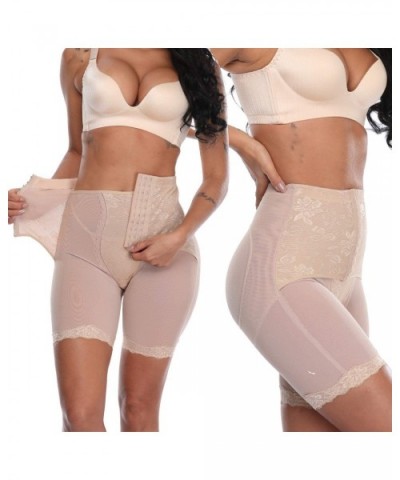 Women's Shapewear Thigh Slimmers Comfortable Tummy Control Shaper Shorts Seamless Butt Lifter - Beige ( Belly Hook Eye Streng...