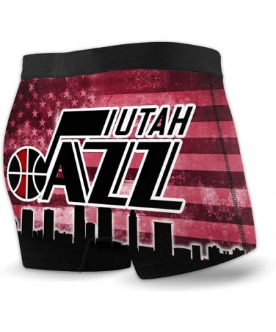 Washington Basketball Wizards Boxer Briefs Cool Soft and Elastic Black Nylon Elastic Belt Men Boxer Briefs - Utah Basketball ...