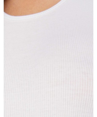 Women's Cotton Bodysuit - White (White) - C118TOH7I6W $27.02 Shapewear