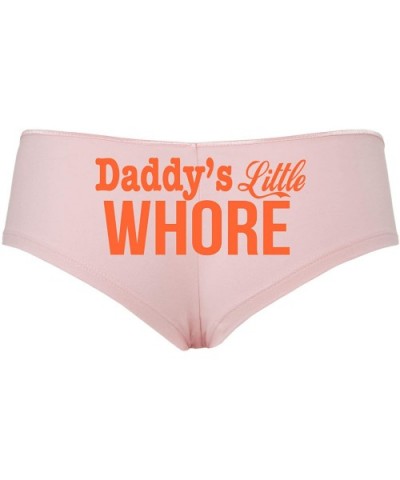 Daddy's Little Whore Fun Flirty Pink boy Short Panties DDLG - Orange - CF18SSTWLHM $20.68 Panties