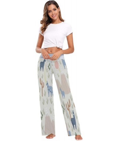 Women's Fashion Yoga Pants Palazzo Casual Print Wide Leg Lounge Pants Comfy Casual Drawstring Long Pajama Pants - Mountain Pa...