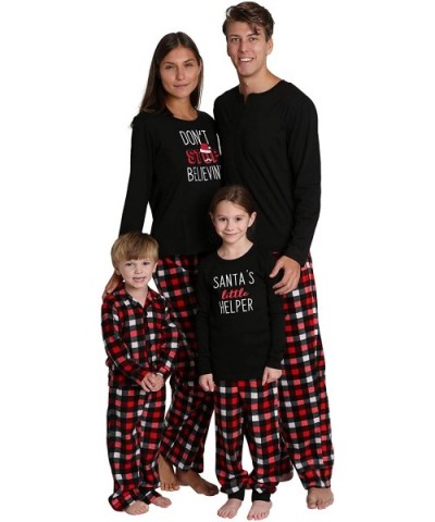 Matching Family Pajama Sets for Christmas Holiday - Black and Red Buffalo Check - CC18WHOQ3SM $33.74 Sets