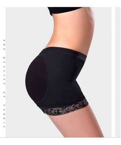 Seamless Butt Lifter Padded Panties Lace Underwear - Enhancing Body Shaper for Women - Black - CP18ZOHC00X $24.33 Shapewear