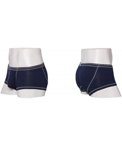 Men Boxer Briefs Underwear Modal Breathable U Convex Pouch Underpants Male Panties - Navyblue - CQ18KEAYG07 $16.23 Boxers