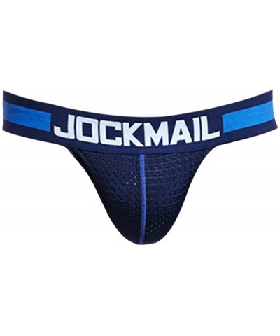 Men's Triangle Underwear Soft Breathable Strap Thong Bulge Pouch Boxer After Empty Briefs Zulmaliu - Navy - CV18I5MCZC7 $15.3...