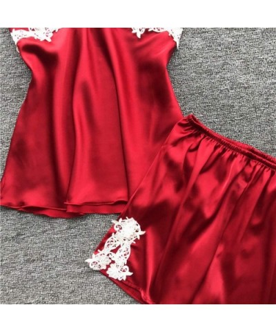 Women 5PC Sexy Lace Lingerie Sets-Printed Nightwear Ladies Underwear Babydoll Sleepwear Exotic Dress - Red - CW18T2U9OTE $38....