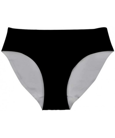 Women's Breathable Hipster Underwear Brief Cool Strech Comfortable Bikini Panty - Black - C218SQ9KAST $15.08 Panties